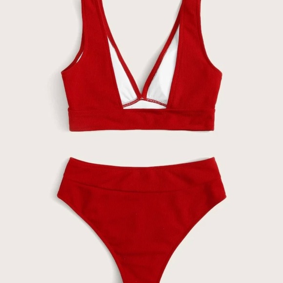 red high waisted bikini - Picture 2 of 2